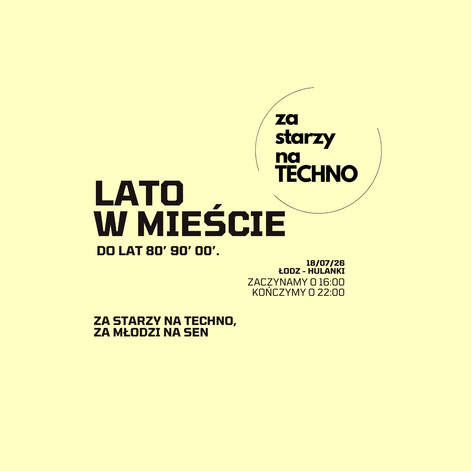 Lato w mieście, Łódź.