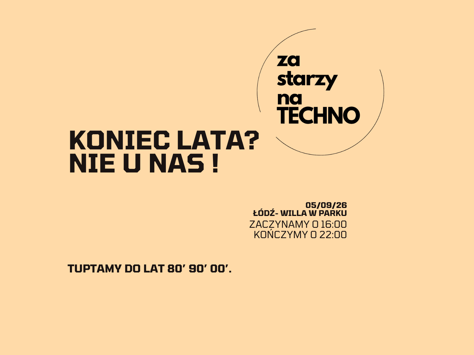 Koniec lata? Nie u nas.