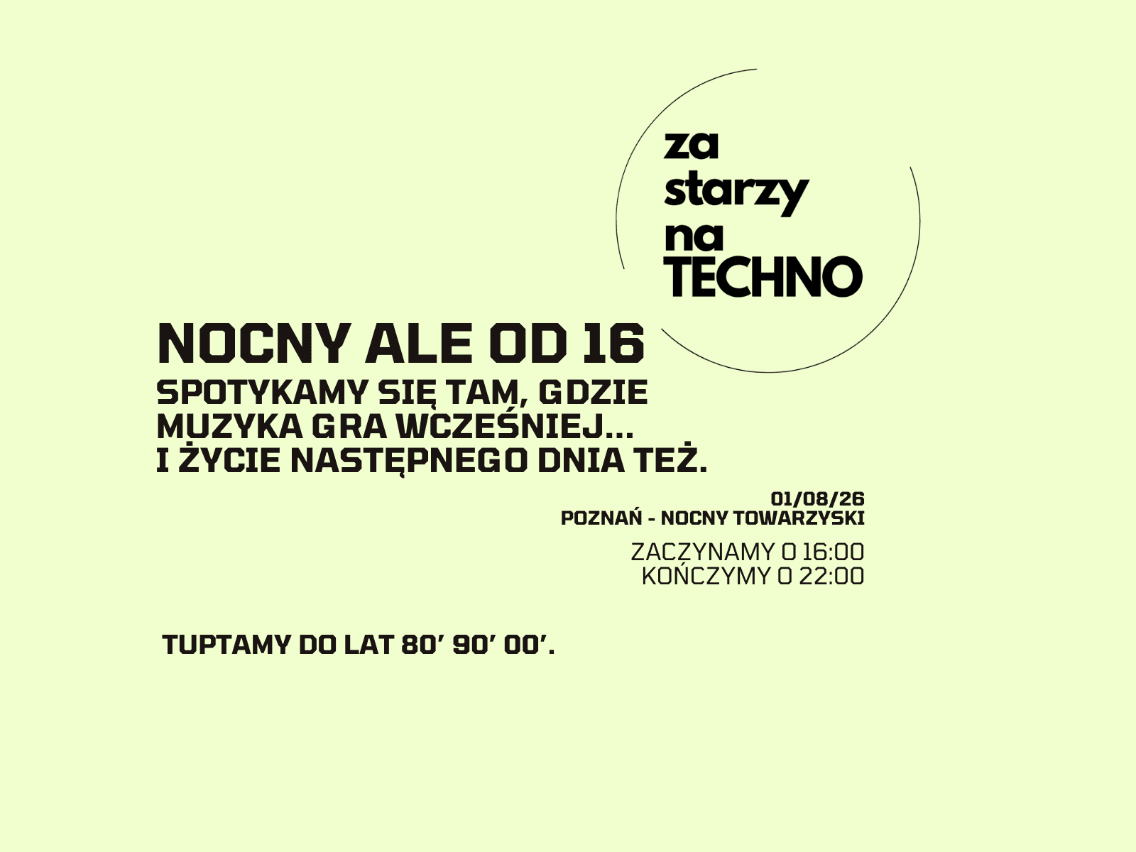 Nocny, ale od 16.